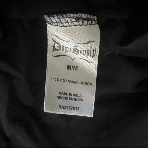 Dogg Supply by Snoop Dogg Graphic T-Shirt Mens Md Black Rap Tee Streetwear - Picture 6 of 7